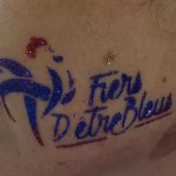 Tatoo paillettes soirée Sponsors FFF à Marseille pour l'Euro 2016
