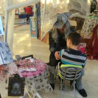 Stand tatouages paillettes Halloween