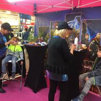 Stand maquillage version Supers Héros