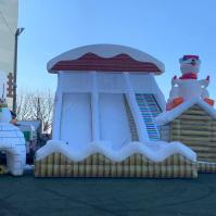 Piste de luges gonflable géante