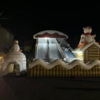 Piste de luges géante - éclarge nuit